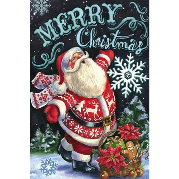 Christmas Present Festival Decor Santa Claus Full Drill 5D Diamond Painting Kits